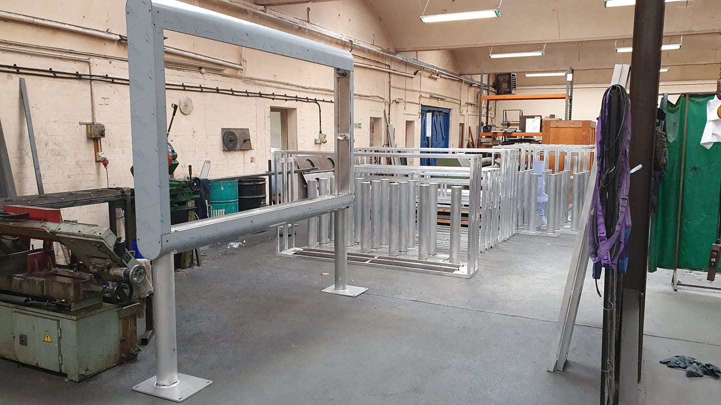 Metal frame for signage