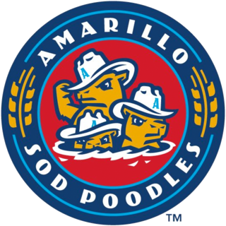 A logo for a restaurant called amarillo sod poodles