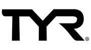 A black and white logo for tyr on a white background.