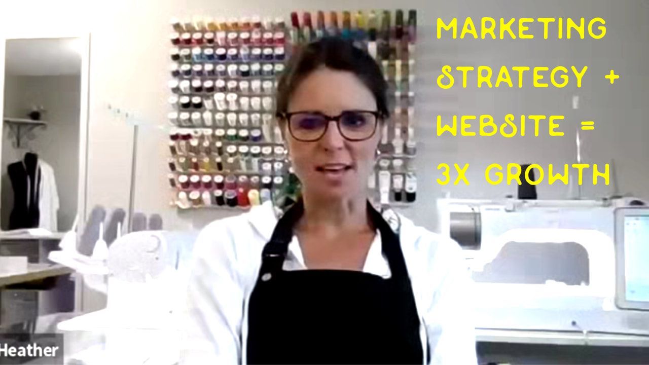 Screen grab of video showing Heather Zager of MADE Apparel Services