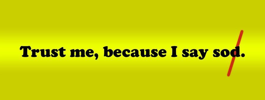 trust me because I say so(d) graphic