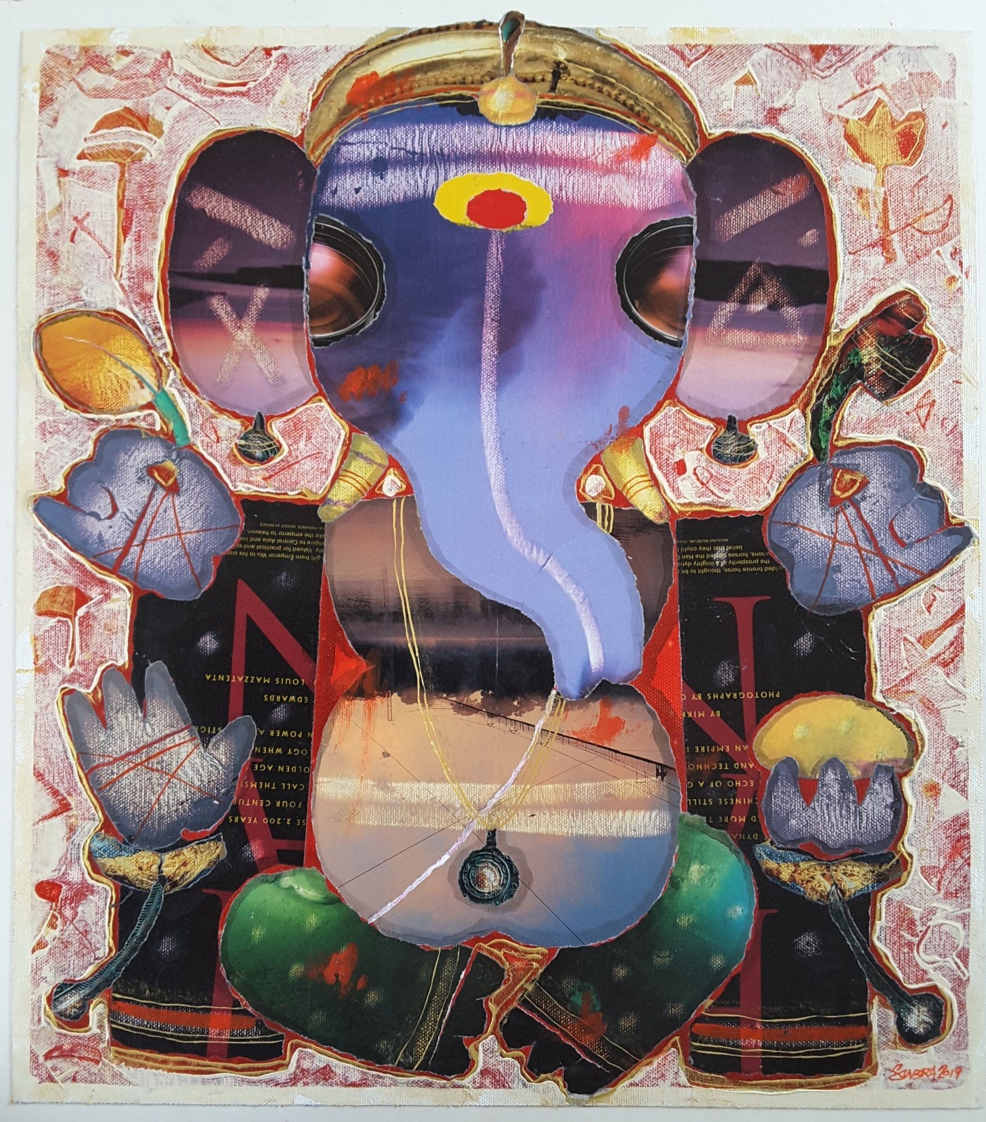 Ganesha 16x18 inches painting