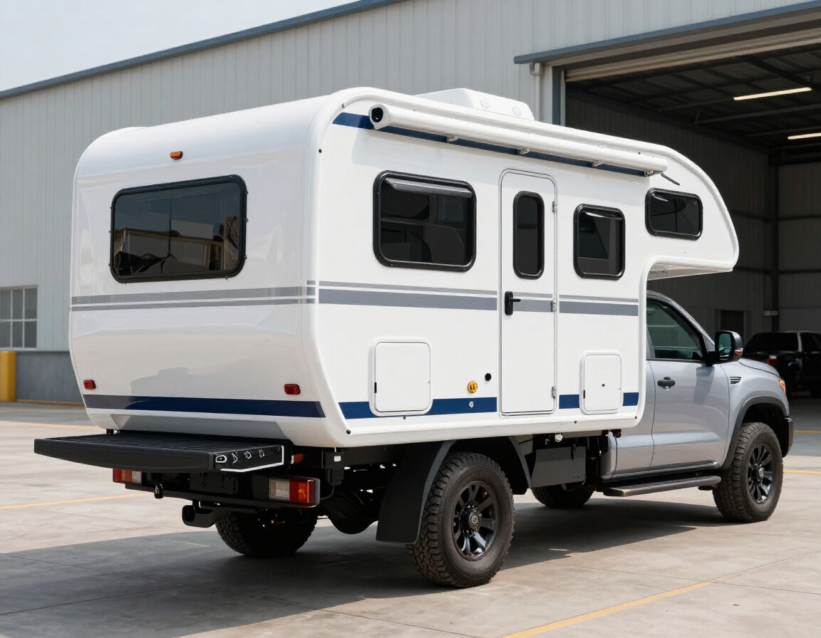Camper personalizada instalada en camioneta