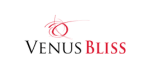 a logo for venus bliss is shown on a white background .