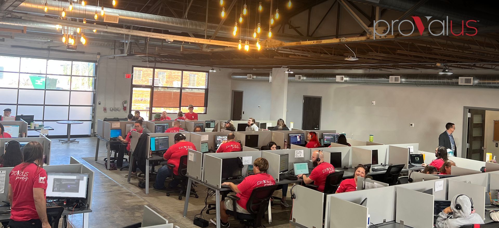 Provalus employees working in Center of Excellence in rural Tahlequah, Oklahoma
