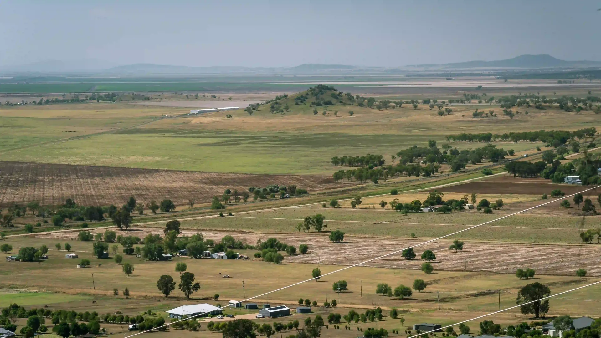 An Aerial View Of A Lush Green Field — Taminda Smash Repairs In Gunnedah, NSW