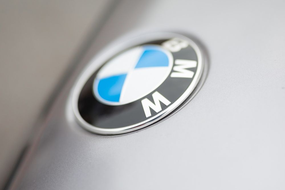 A Close Up Of A BMW Logo On A Car — Taminda Smash Repairs In Taminda, NSW