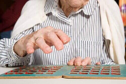 Elderly Playing Bingo - Residential Care Homes in San Ramon, CA