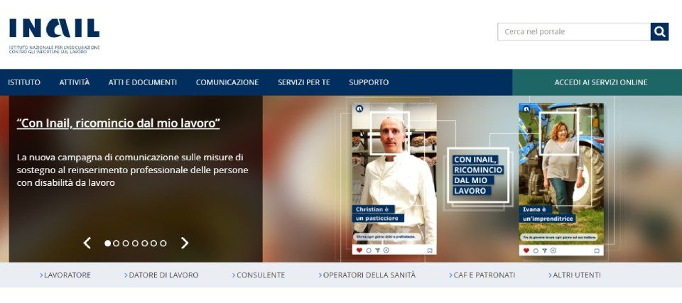 Sito INAIL