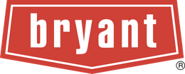Bryant logo in white text on a red background with a white border, a registered trademark symbol appears on the right.