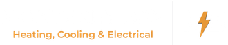 Text: Heating, Cooling & Electrical; Icon: orange lightning bolt.