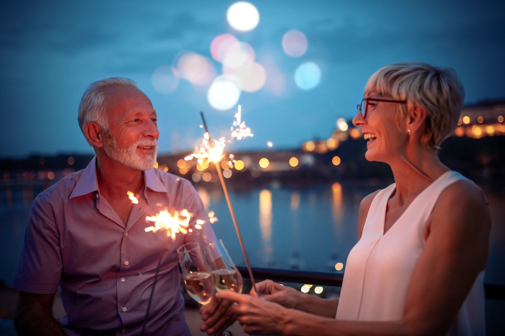 Couple Drinking Champagne — Fruitland Park, FL— Tri-County Caregiver Resource Center