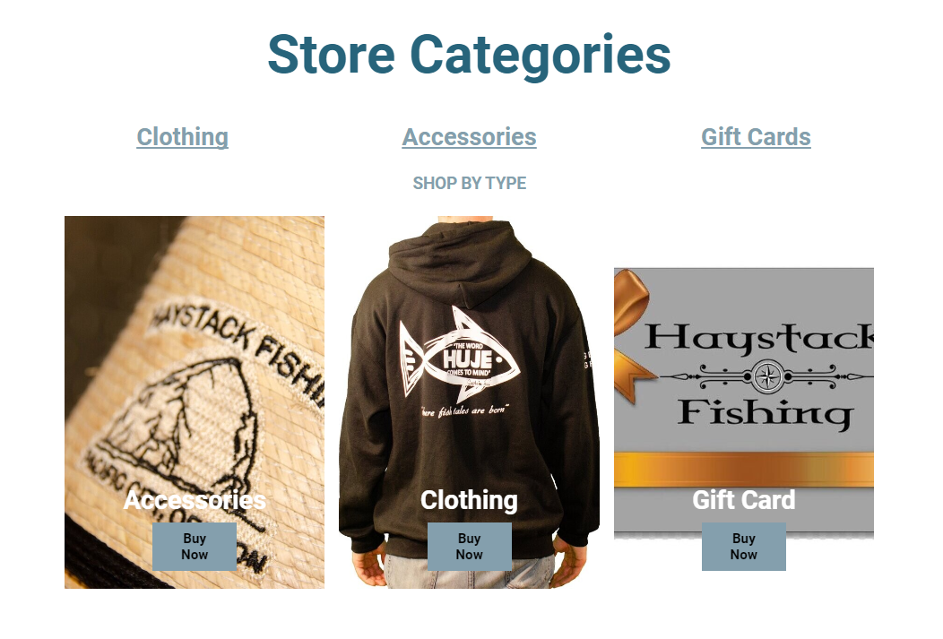 Store categories: clothing, accessories, gift cards; products include wooden sign, hoodie, gift card.