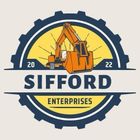 A logo for a construction company called sifford enterprises.