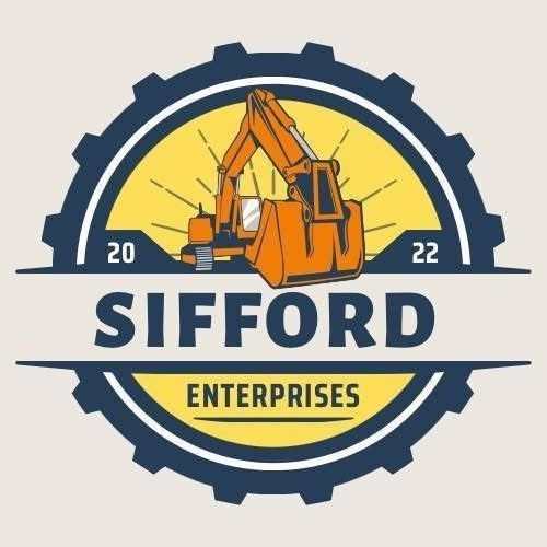 A logo for a construction company called sifford enterprises.