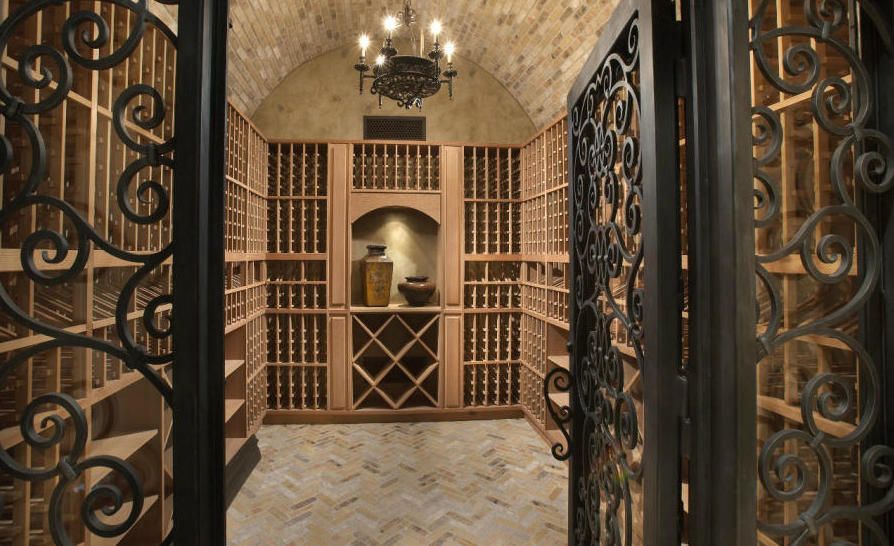 large wine cellar