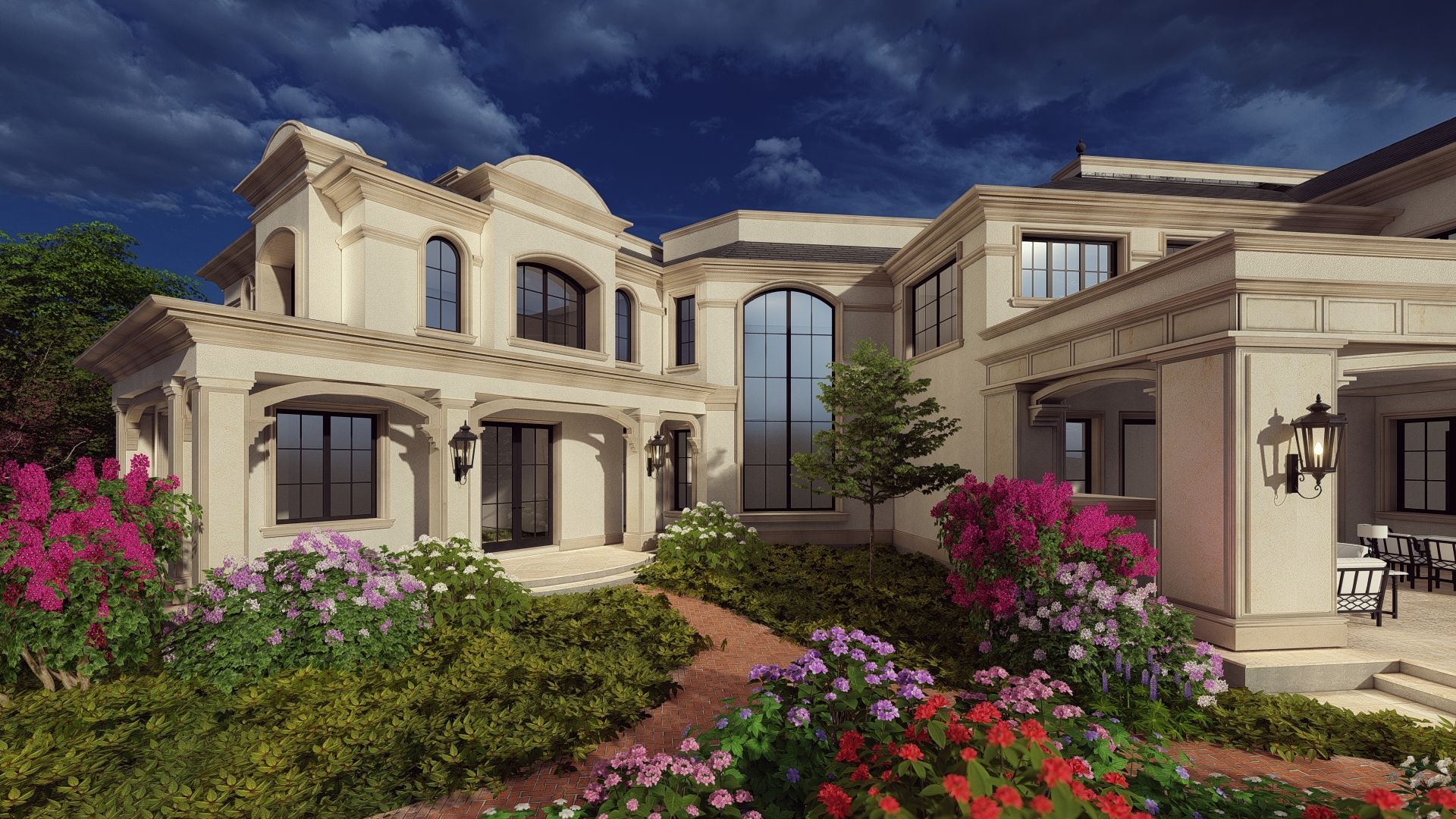 luxury home rendering