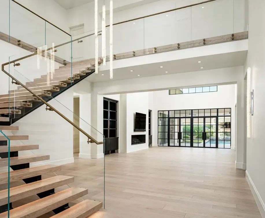 Modern desert oasis style with open-concept layout