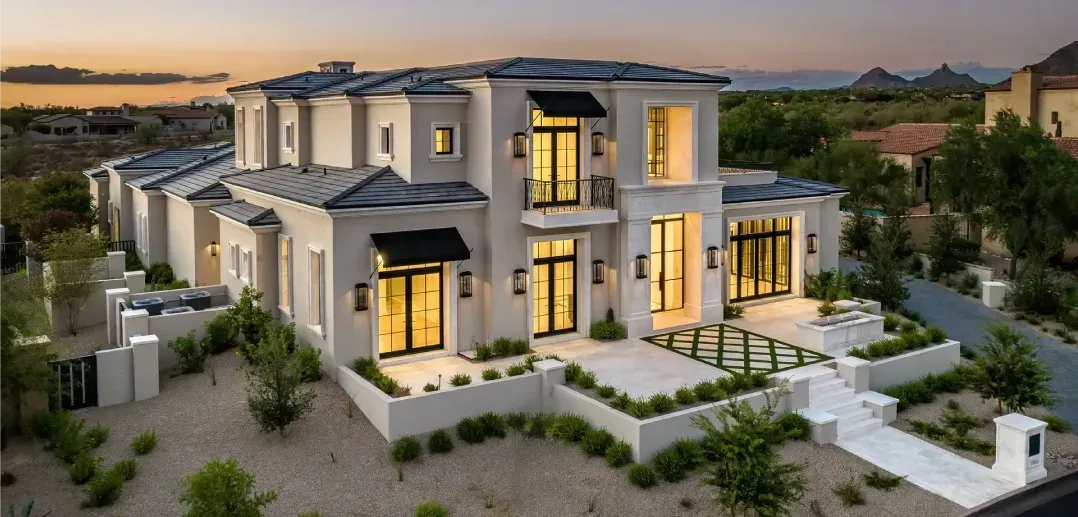 Luxury home exterior in Arizona designed by Fratantoni Design