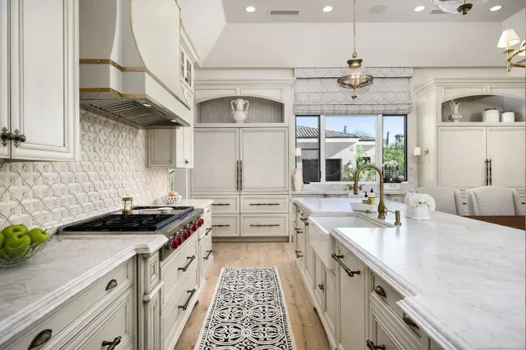 Modern kitchen remodel with new countertops and cabinets