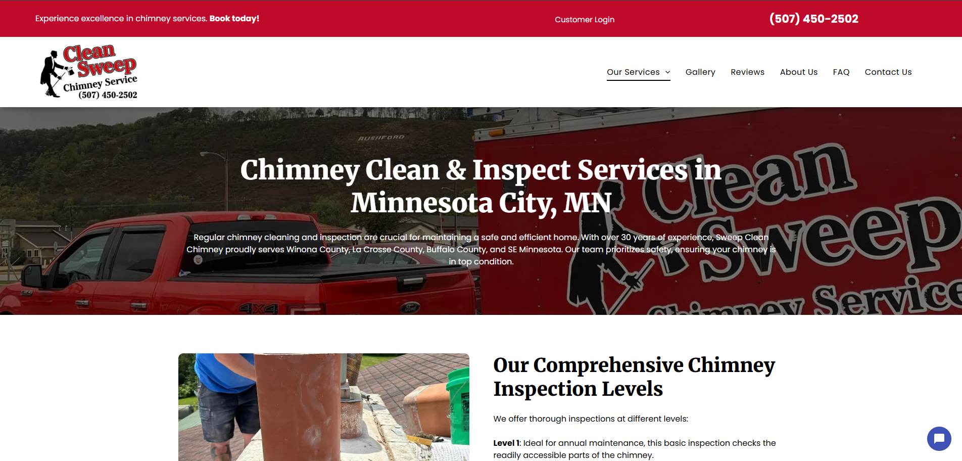 Chimney Inspection | Minnesota City, MN | Clean Sweep