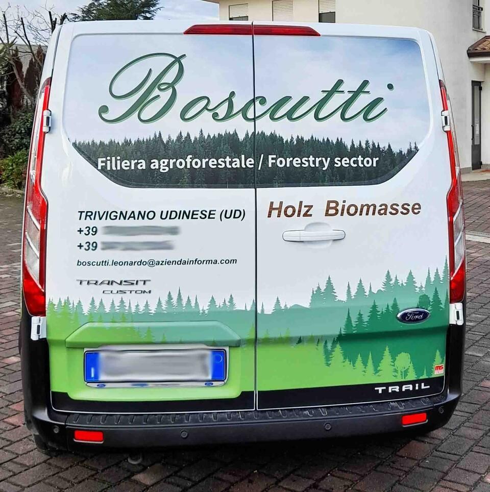 progettazione di decorazione di automezzi a Gorizia per furgoni aziendali