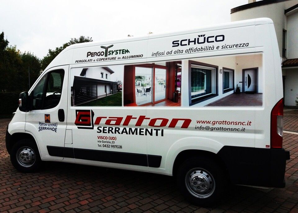 progettazione decorazione di automezzi a Gorizia per furgoni aziendali