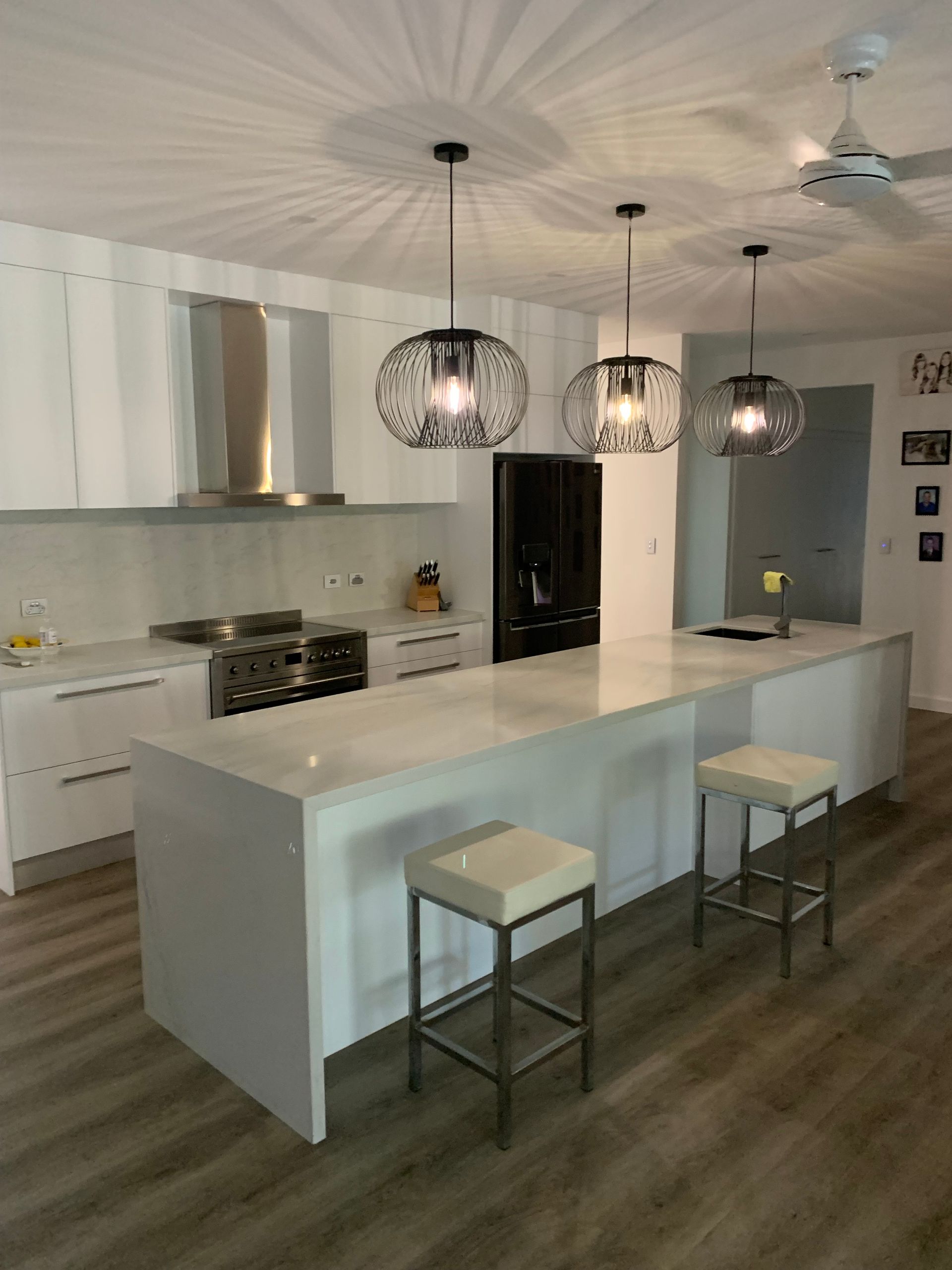 Custom Cabinets in a Kitchen — Cabinetmaker in Sunshine Coast in Rosemount, QLD