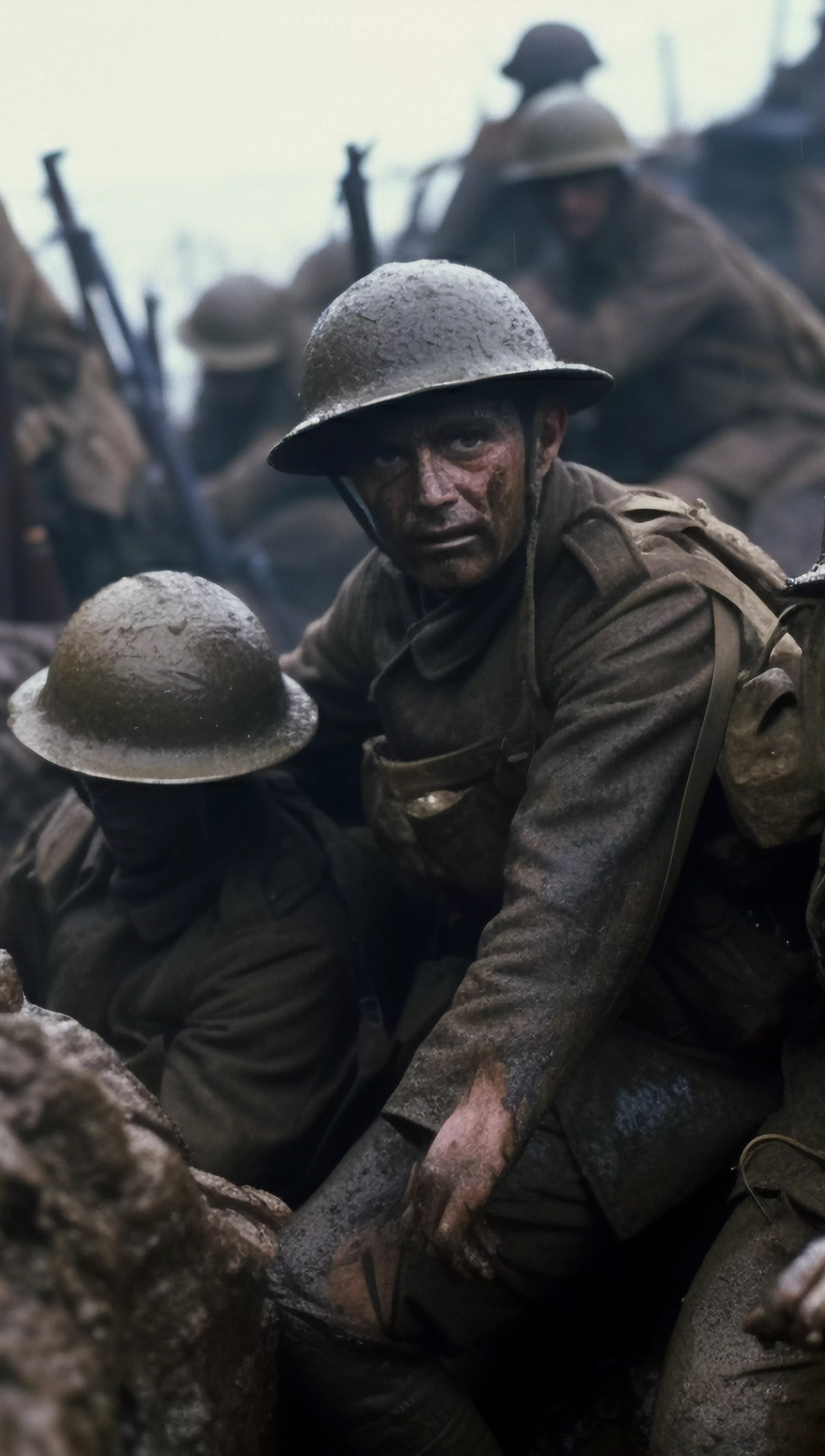 A black and white photo of a man in a military uniform