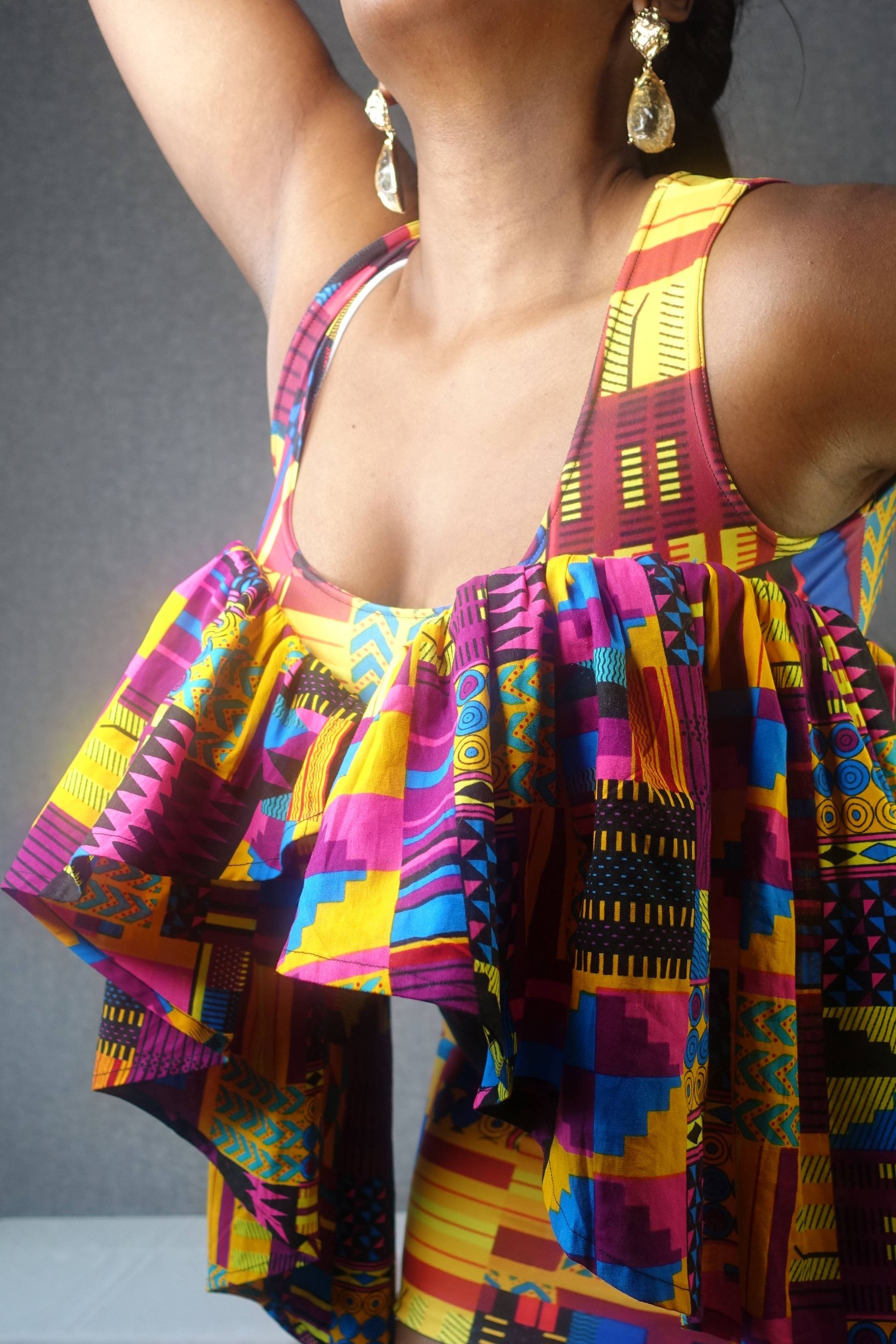 colourful dress close-up