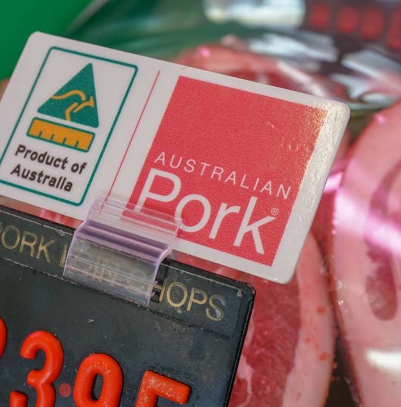 Australian Pork Label, Product Of Australia — West High Street Boutique Butchery In Coffs Harbour, NSW