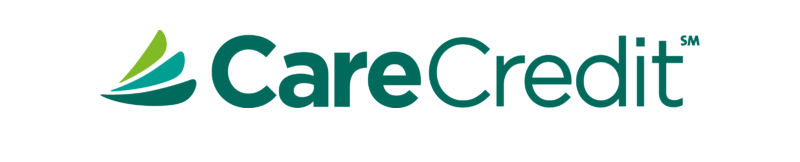 CareCredit logo: Green text and symbol on a white background.