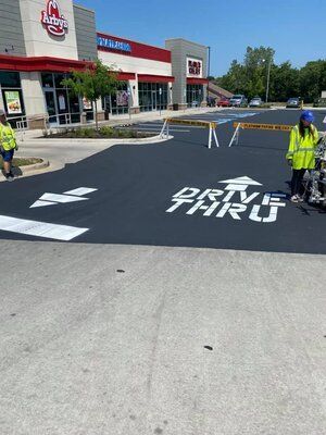 Platinum Paving Kansas City large asphalt paving project in Kansas City