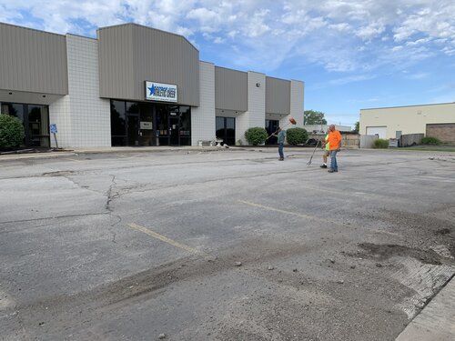 Platinum Paving Kansas City large asphalt paving project in Kansas City