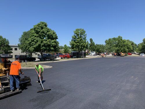 Platinum Paving Kansas City large asphalt paving project in Kansas City