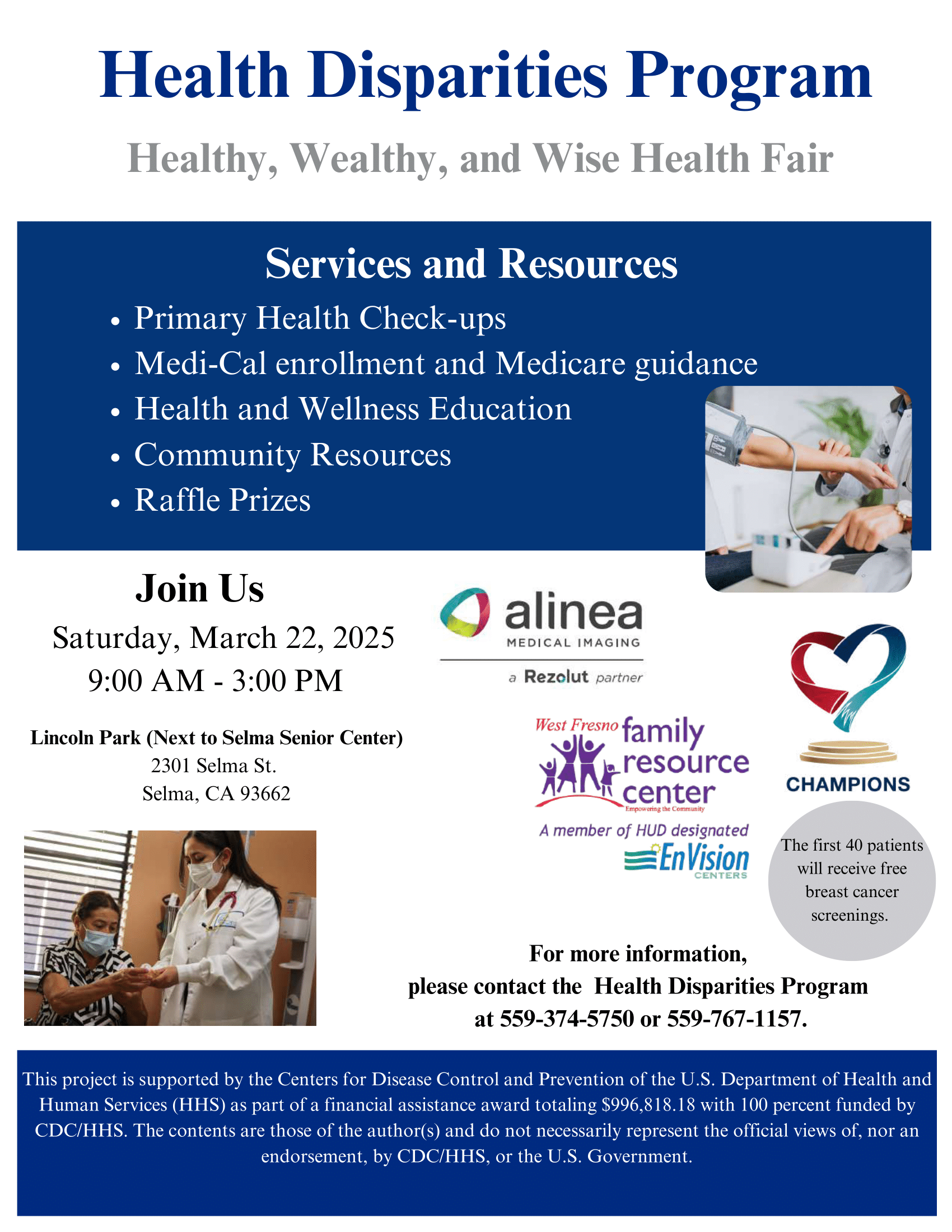 Health Disparities Program | West Fresno Family Resource Center