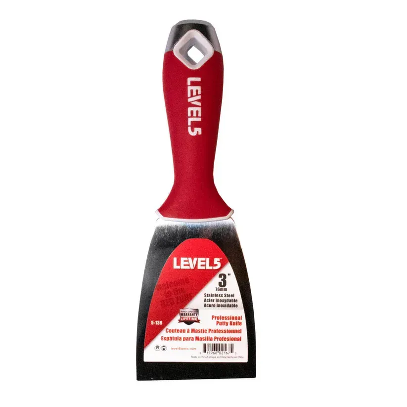 Joint Knife Stainless Soft Grip 3in 75mm Level5 — North Coast Plaster Solutions in Lismore, NSW