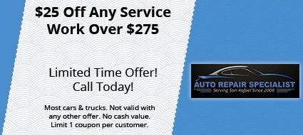 $ 25 off any service work over $ 275 limited time offer ! call today !