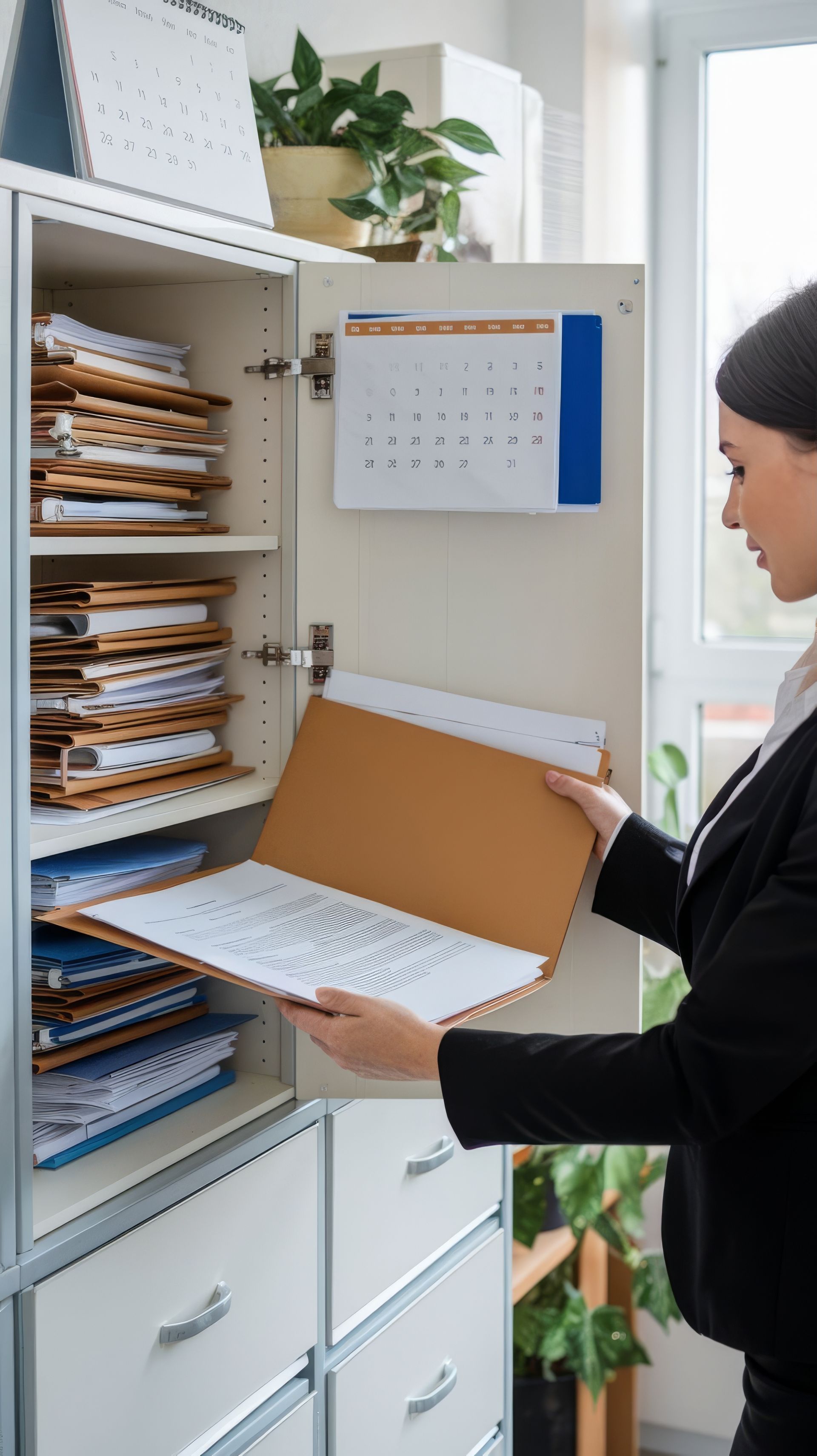 A man with a backpack is standing next to a lake in the woods.
