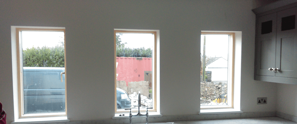 Plastering in progress
