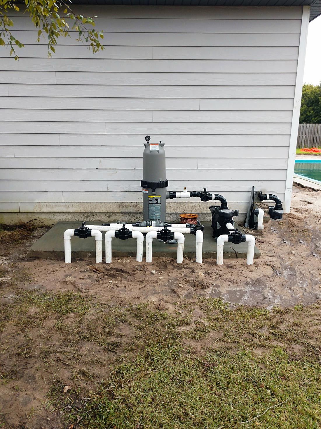 Newly Installed Pool Pump Filter — Gainesville, FL — Florida Leisure Pool & Spa
