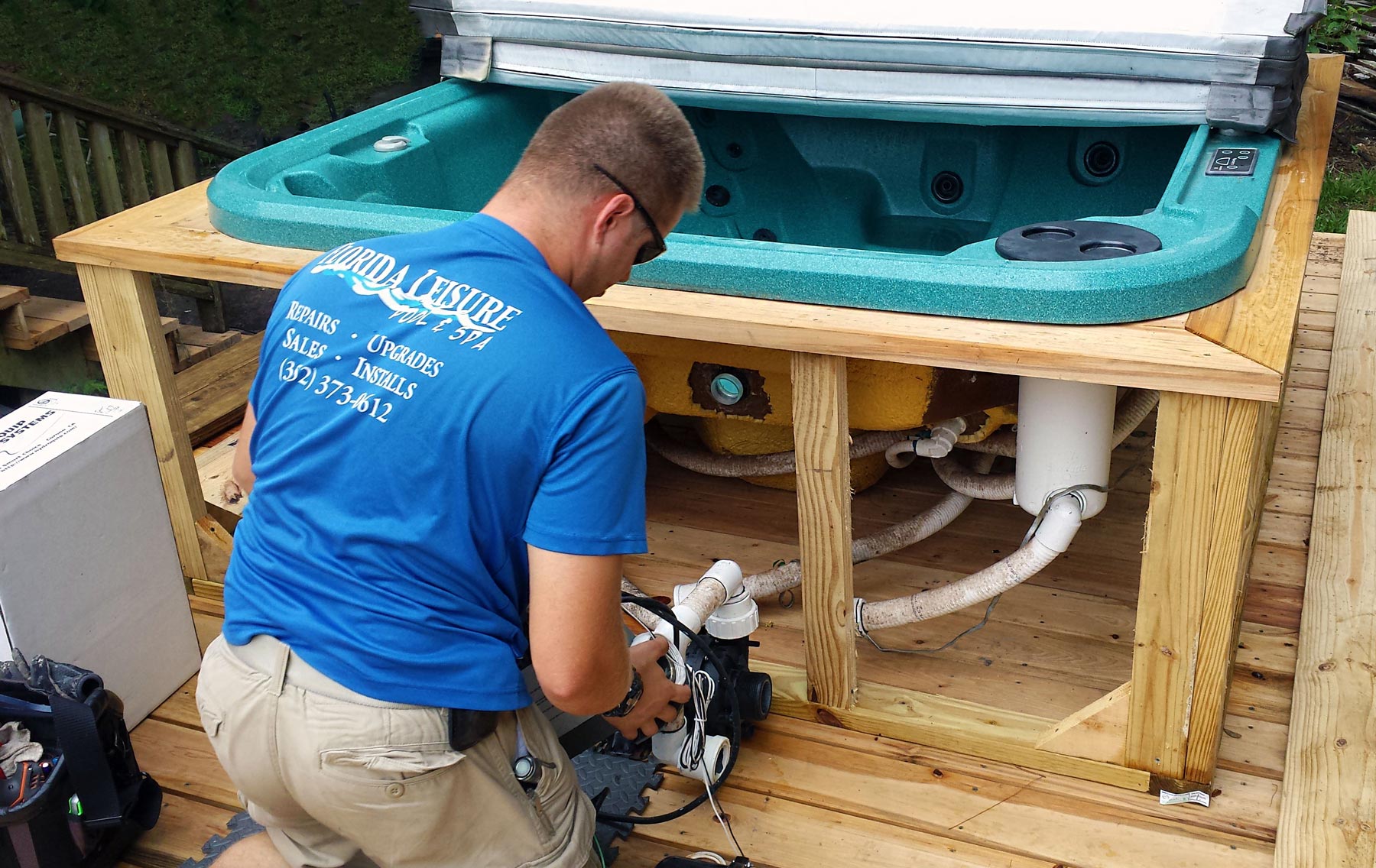 Hot Tub Pump Control Heater Repair — Gainesville, FL — Florida Leisure Pool & Spa