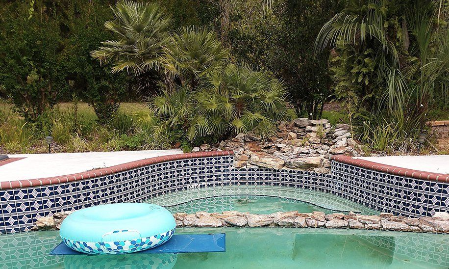 Pool Tile Before — Gainesville, FL — Florida Leisure Pool & Spa