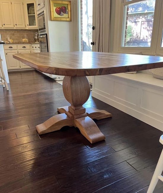 Wooden Table In Kitchen