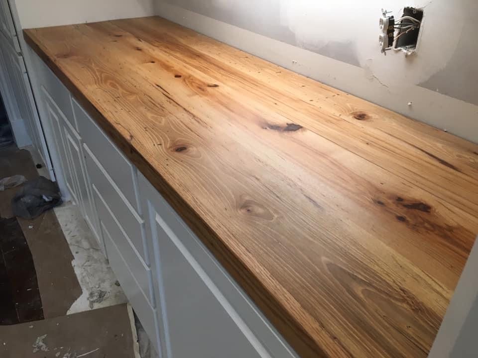 A Wooden Counter Top