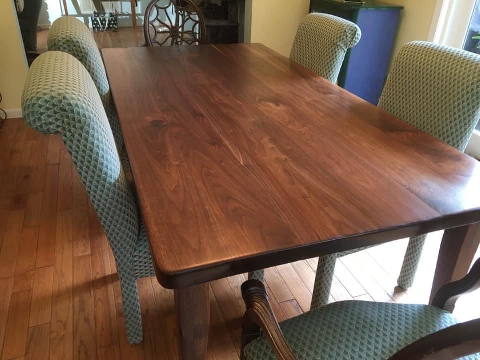 Wooden Table With Chairs