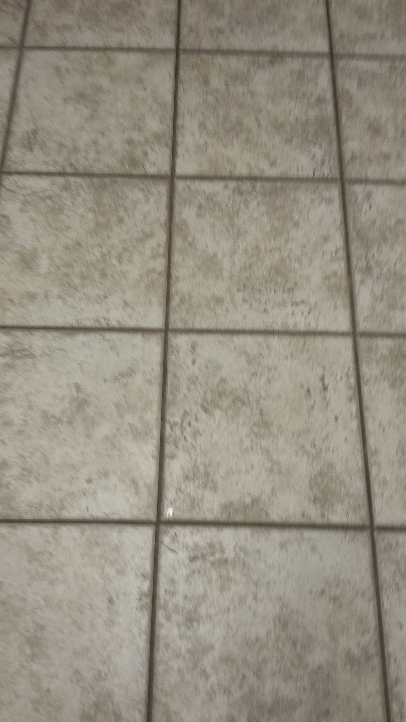 A close up of a tiled floor with a grid pattern.