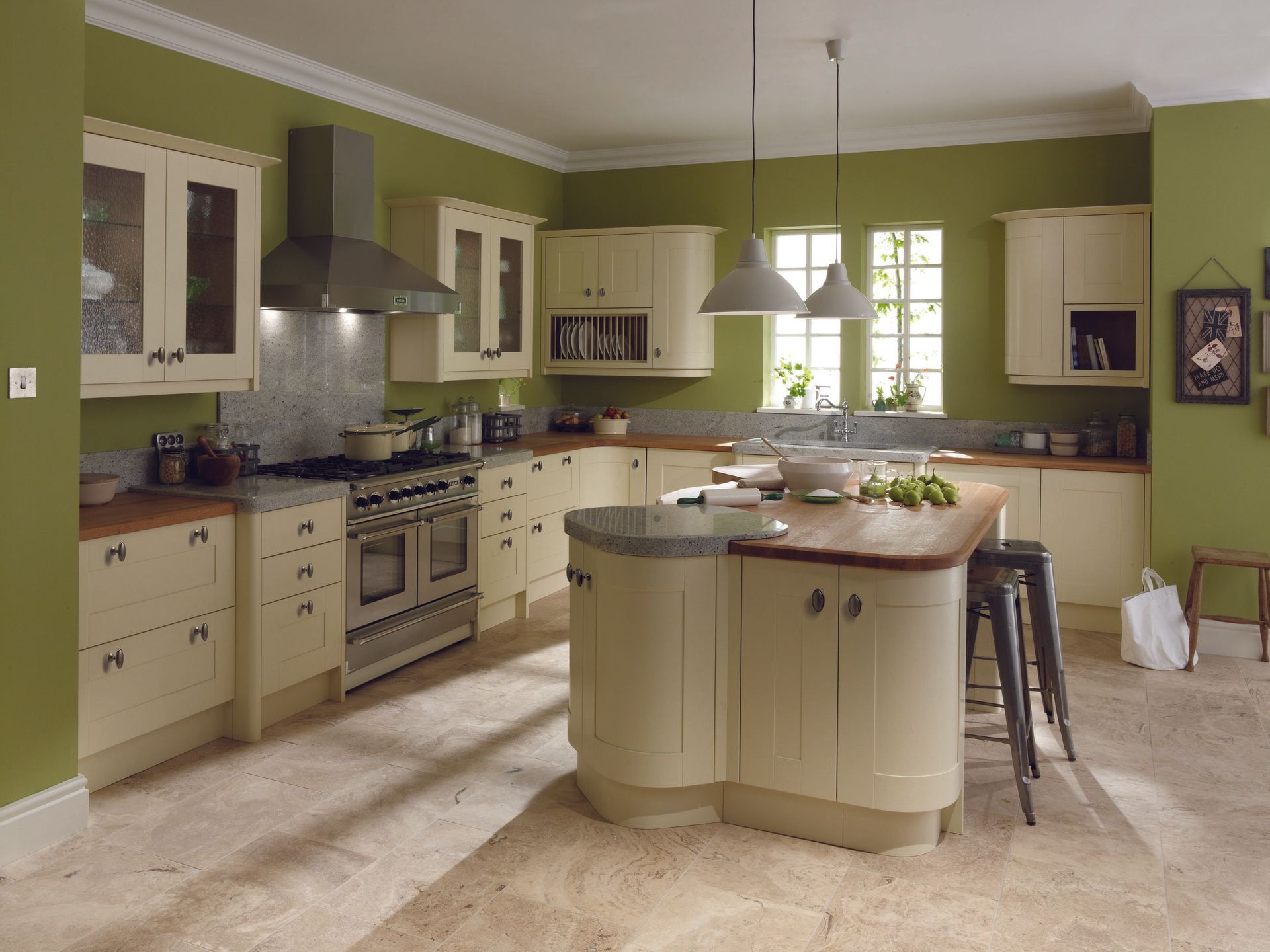 kitchen with chimney