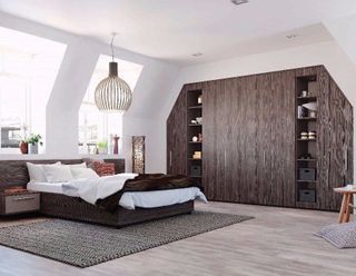 spacious bedroom