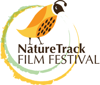 Nature track film festival logo with a quail in a circle